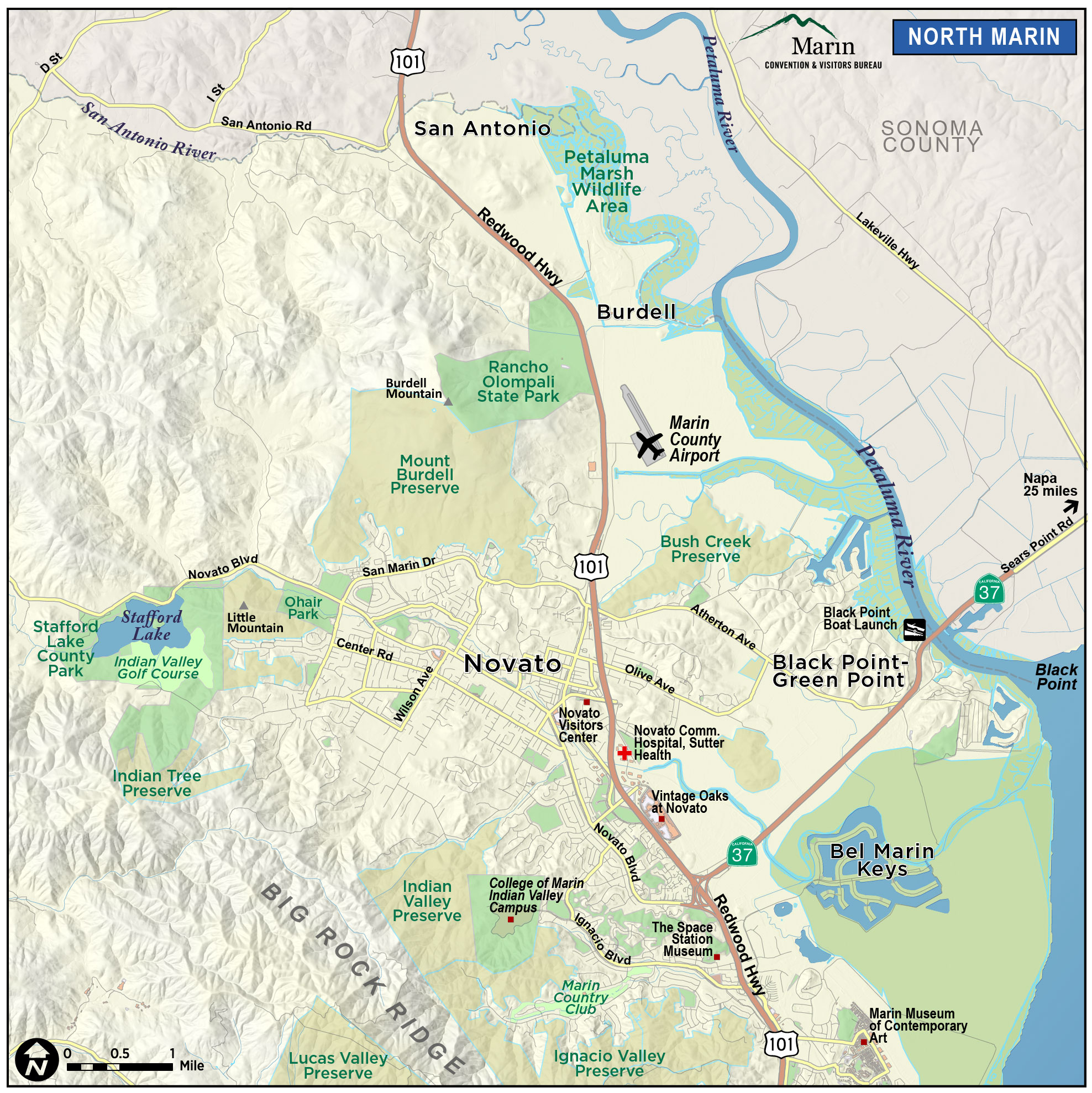 Map of Marin & Directions - Maps & Transportation - Marin County 2018 | Marin ...