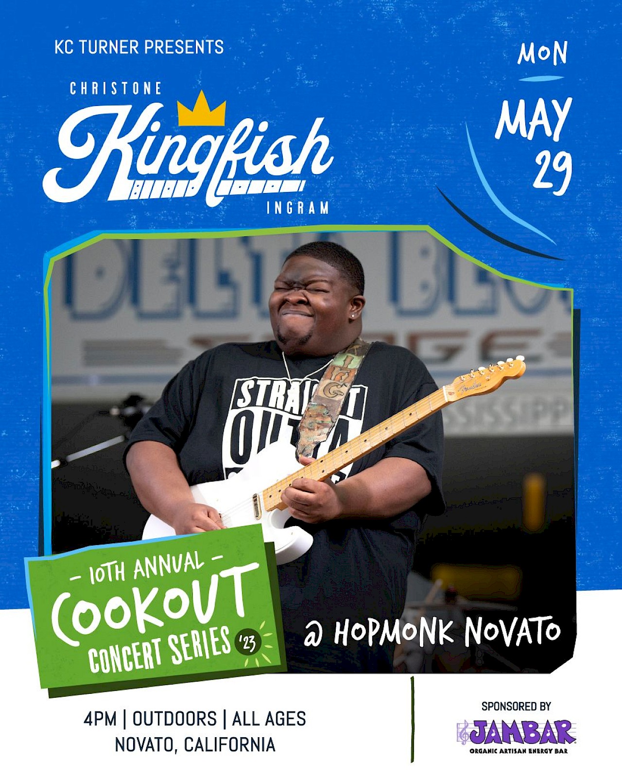 KC Turner's Cookout Series Presents Chistone Kingfish Ingram at Hopmonk  Tavern - May 2024
